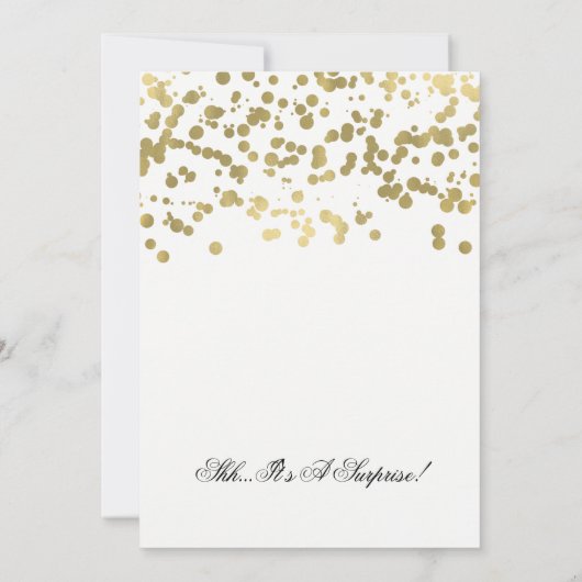 Überraschen Sie 70. Einladung (Rückseite)