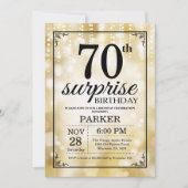 Überraschen Sie 70. Einladung (Vorderseite)