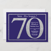 Überraschen Sie 70. Einladung (Vorderseite)