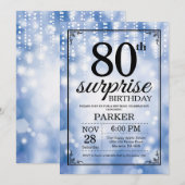 Überraschen Sie 80. Einladung (Vorne/Hinten)