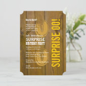 ÜBERRASCHEN Sie jedes Jahr-moderner Einladung (Stehend Vorderseite)