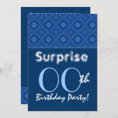 ÜBERRASCHEN SIE JEDES JAHRESJAHR Blue Diamonds Ver Einladung (Vorne/Hinten)