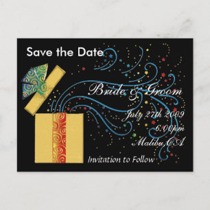 Überraschen Sie mich Save the Date - besonders Ankündigungspostkarte