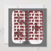 ÜBERRASCHEN Sie Schmutz-60. Geburtstag rotes und Einladung (Rückseite)