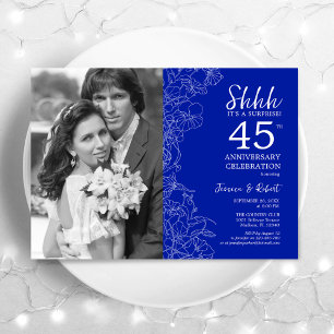Überraschen Sie zum 45. Hochzeitstag mit Foto Roya Einladung
