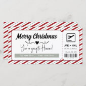 Überraschen Urlaub Geschenkgutschein digital oder Feiertagskarte (Vorne/Hinten)