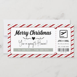 Überraschen Urlaub Geschenkgutschein digital oder  Feiertagskarte