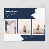 ÜBERRASCHEN! Verlobung Ankündigung FOTO COLLAGE (Vorderseite)