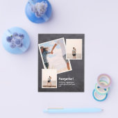 ÜBERRASCHEN! Verlobung Ankündigung FOTO COLLAGE Flyer (Einzeln)