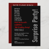 ÜBERRASCHENDE 18. Geburtstagspartei Modernes Templ Einladung (Vorne/Hinten)