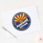 Überraschende Arizona-Fahne platzte rund Aufkleber (Umschlag)