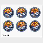 Überraschende Arizona-Fahne platzte rund Aufkleber (Blatt)