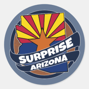 Überraschende Arizona-Fahne platzte rund Aufkleber