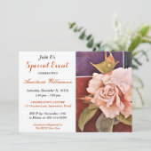 ÜBERRASCHENDE EREIGNISMÄSSIGUNG DES PARTY EINLADUNG (Stehend Vorderseite)