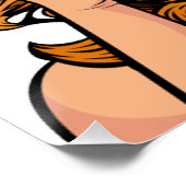 Überraschende Frau Poster (Ecke)