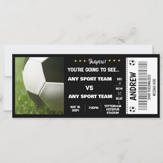 ÜBERRASCHENDE FUSSGESCHENKE EINLADUNG (Vorderseite)