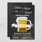 ÜBERRASCHENDE GEBURTSTAGLICHE EINLADUNG FÜR ALTERS (Vorne/Hinten)