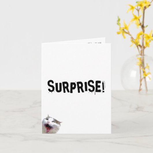 ÜBERRASCHENDE GEBURTSTAGSKARTE KARTE (Gelbe Blume)