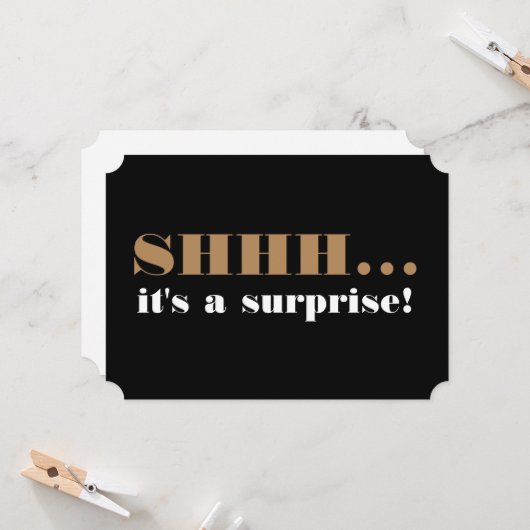 Überraschende Geburtstagsparty über dem Hügel Einladung (Vorderseite/Rückseite Beispiel)