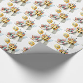 Überraschende Geschenkboxen mit Biene mit Ballon G Geschenkpapier (Ecke)