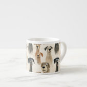 Überraschende Hunde sammeln Niedliche Welpe Espres Espressotasse (Vorderseite Rechts)