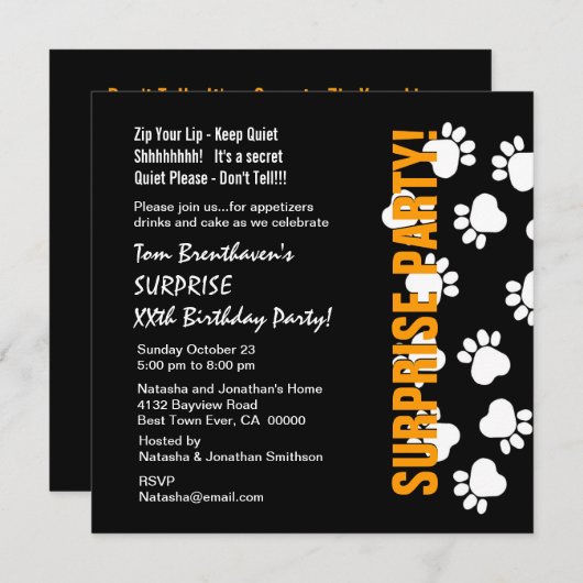 ÜBERRASCHENDE Jahrgangsblätter V059 Einladung (Vorne/Hinten)