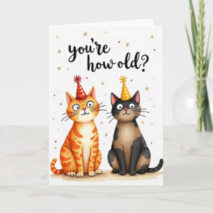 Überraschende Katzenparty-Karte Karte