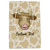 Überraschende Kuh-Geschenktasche Mittlere Geschenktüte (Vorderseite)