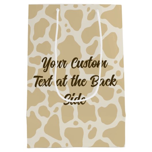 Überraschende Kuh-Geschenktasche Mittlere Geschenktüte (Rückseite)