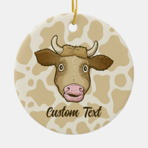 Überraschende Kuh Keramik Ornament