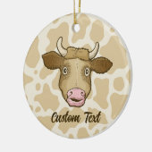 Überraschende Kuh Keramik Ornament (Links)