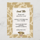 Überraschende Kuheinladung Einladung (Vorne/Hinten)