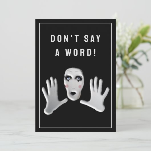 Überraschende Party Einladung (Stehend Vorderseite)