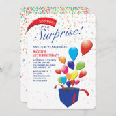 Überraschende Party Einladung (Vorne/Hinten)