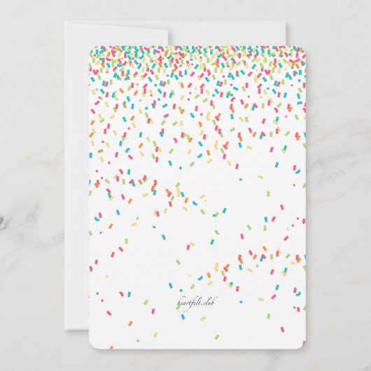 Überraschende Party Einladung (Rückseite)