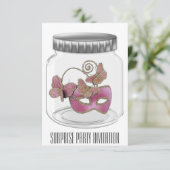 Überraschende Party Einladung (Stehend Vorderseite)