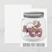 Überraschende Party Einladung (Vorne/Hinten)