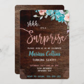 Überraschende Party Einladung, Blumenstrauß-Lichte Einladung (Vorne/Hinten)