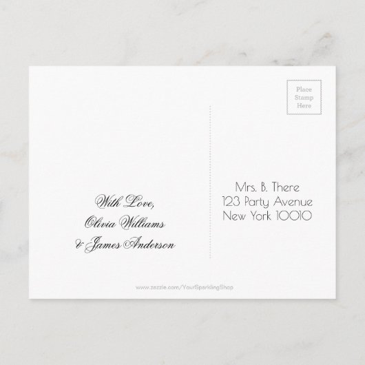 Überraschende Party Einladung Save the Date Chalkb (Rückseite)