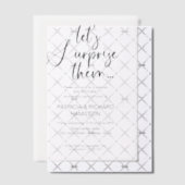 Überraschende Party Einladungen zum Hochzeitstag (Versetzt (Einladung))