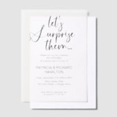 Überraschende Party Einladungen zum Hochzeitstag (Versetzt)