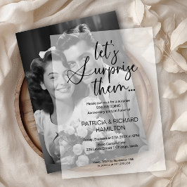 Überraschende Party Einladungen zum Hochzeitstag