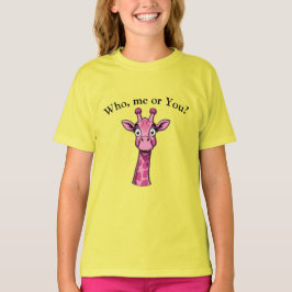 Überraschende Rosa Giraffe T-Shirt