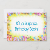 Überraschende Sommer-Geburtstagsfeier Einladung (Vorderseite)