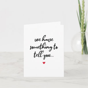 Überraschende Verlobung Save the Date Ankündigung
