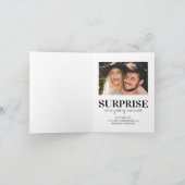 Überraschende Verlobung Save the Date Ankündigung (Innenseite)