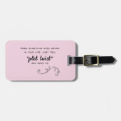 Überraschende Wendung Personalisiert Gepäckanhänger (Vorderseite horizontal)