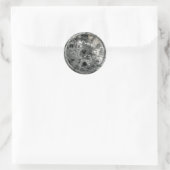 Überraschende Zeit und Raum Runder Aufkleber (Tasche)