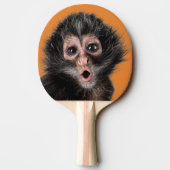 Überraschender Affe mit zwei Ausdrücken Tischtennis Schläger (Rückseite)