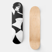 Überraschender Anime Girl Skateboard Deck (Vorderseite)